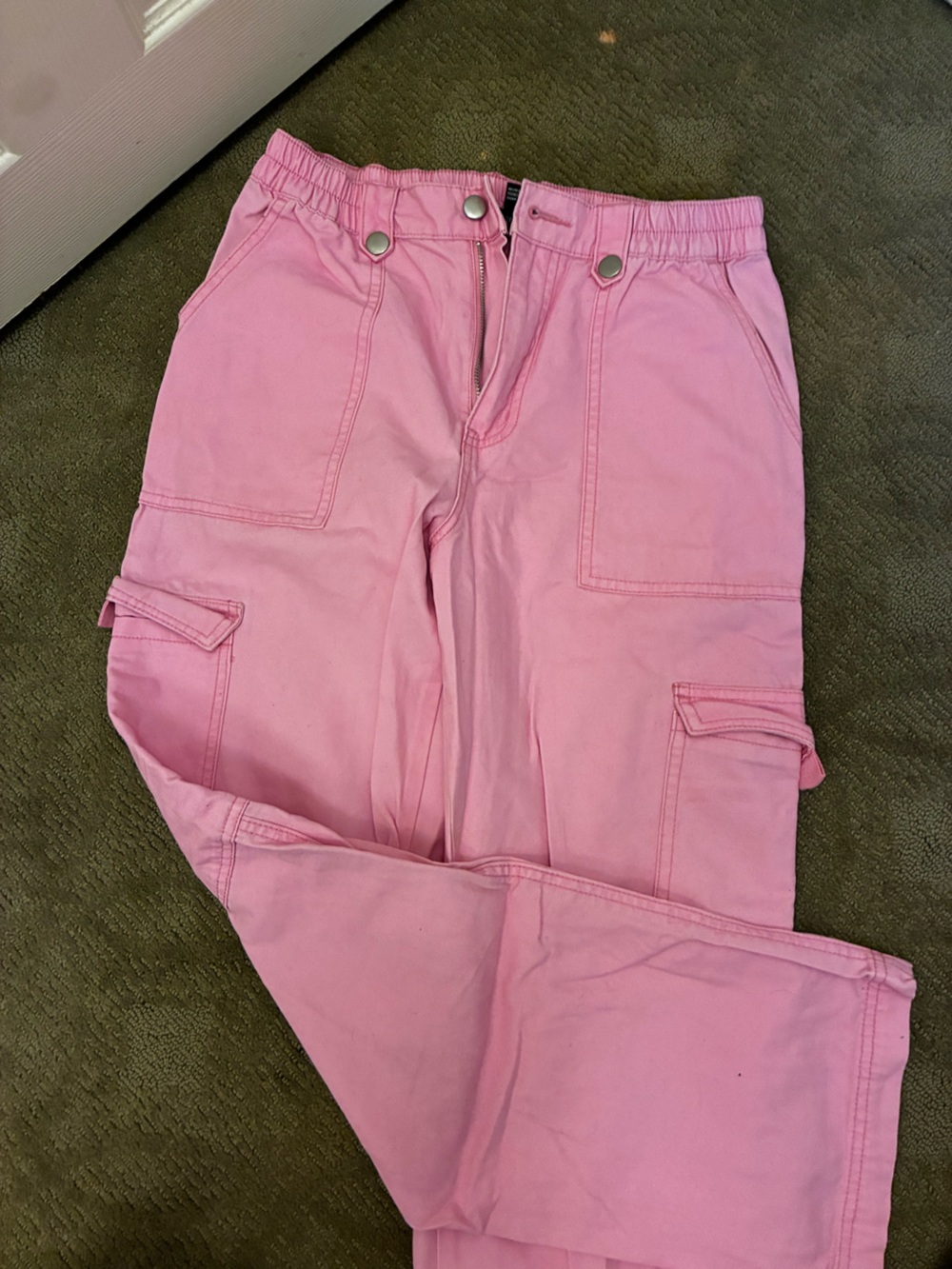 Forever 21 Pink Utility Jeans Cargo pants